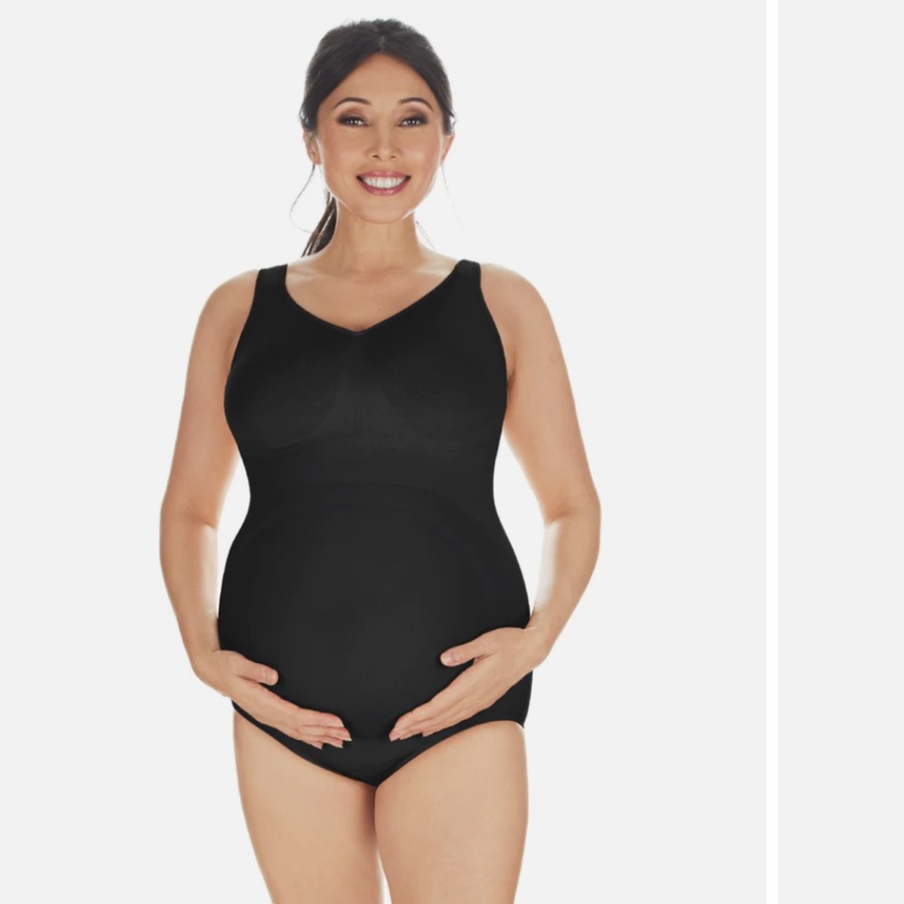 NIB SlimMe by MeMoi Black Maternity Bodysuit Medium
